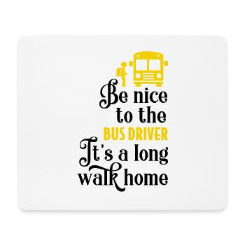 Busfahrer Geschenk - Mousepad (Querformat) - Weiß - Vorne