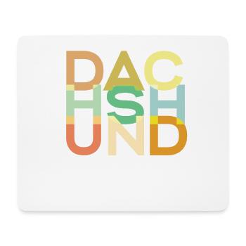 Dackelhund Hund Bunt - Mousepad (Querformat) - Weiß - Vorne