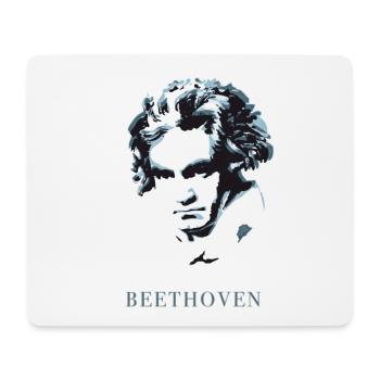 beethoven eccentric genius music deaf composer f - Mouse Pad (horizontal) - white - Front
