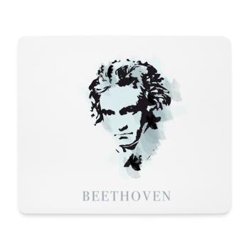 beethoven classical music composer concert deaf pop - Mouse Pad (horizontal) - white - Front