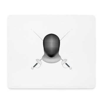 Fencing - Mouse Pad (horizontal) - white - Front