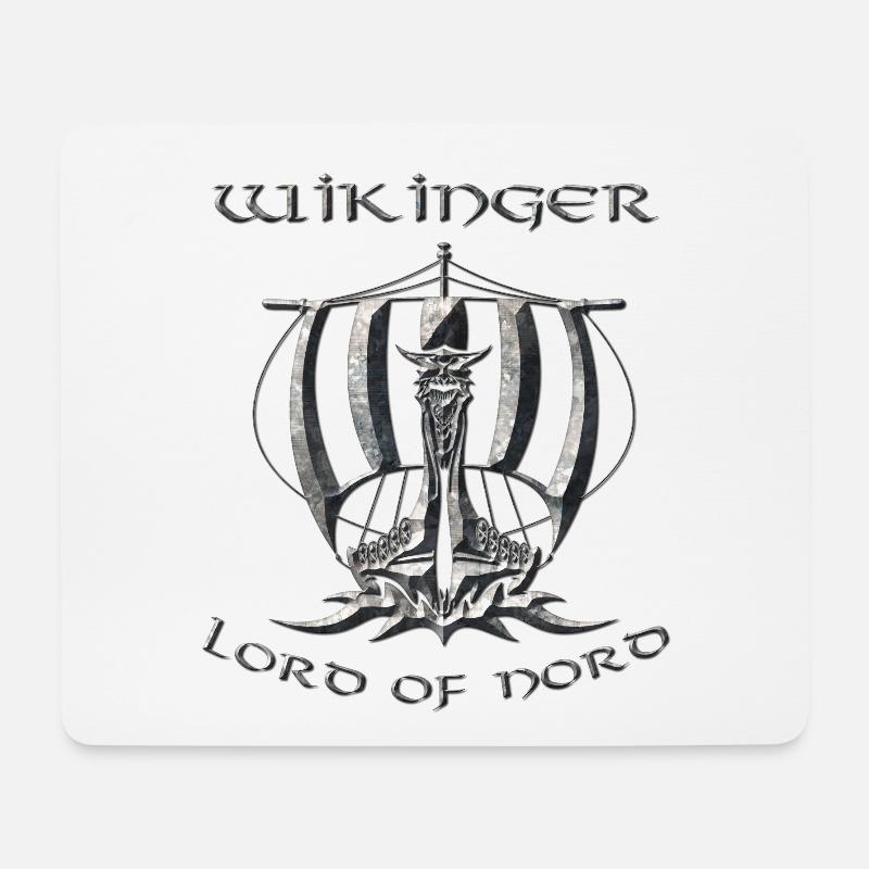 Wikinger 2 - Mousepad (Querformat) - Weiß