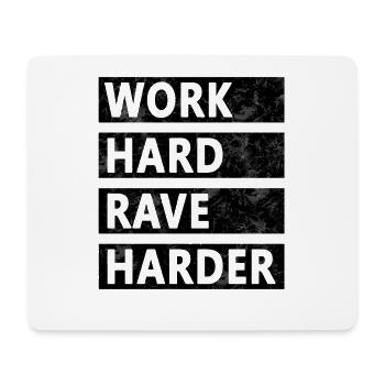 Chemise Rave Raver - Tapis de souris (format paysage) - blanc - Devant