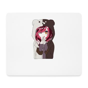 Anime Hood - Mouse Pad (horizontal) - white - Front