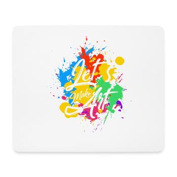 Cadeau d'artiste artiste abstrait - Tapis de souris (format paysage) - blanc - Devant