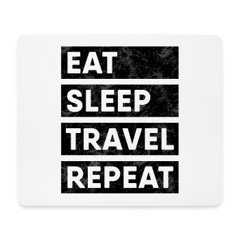 Mangez la répétition de voyage de sommeil - Tapis de souris (format paysage) - blanc - Devant