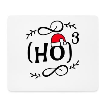Chemise drôle de Noël mathématicien Ho Ho Ho - Tapis de souris (format paysage) - blanc - Devant