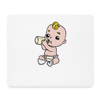 Baby - Mousepad (Querformat) - Weiß - Vorne