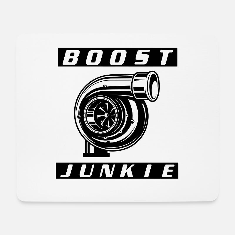 Turbo Boost Automechaniker - Mousepad (Querformat) - Weiß