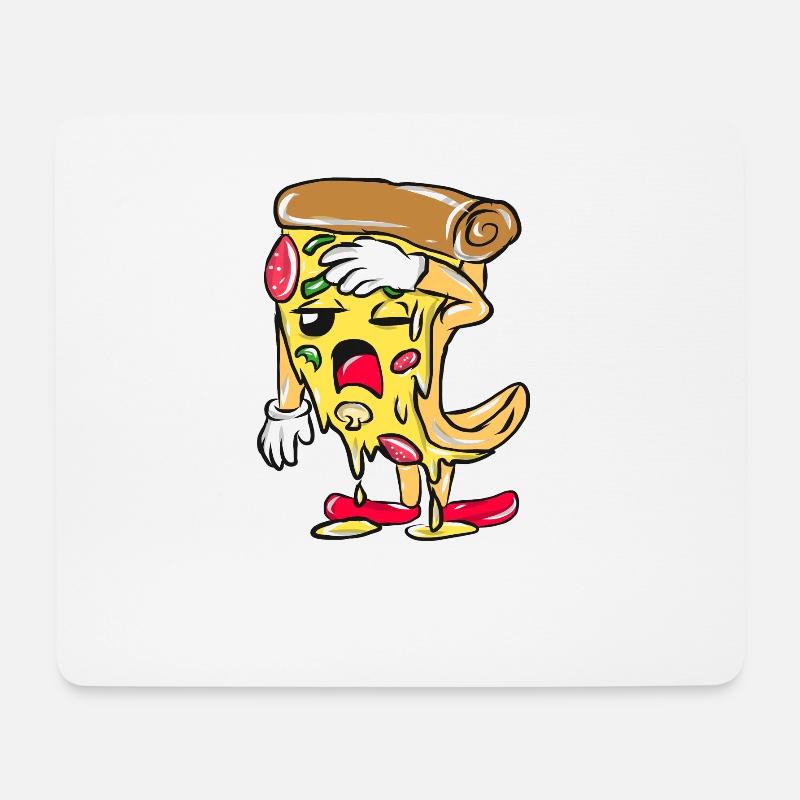 Pizza italienisch Essen - Mousepad (Querformat) - Weiß