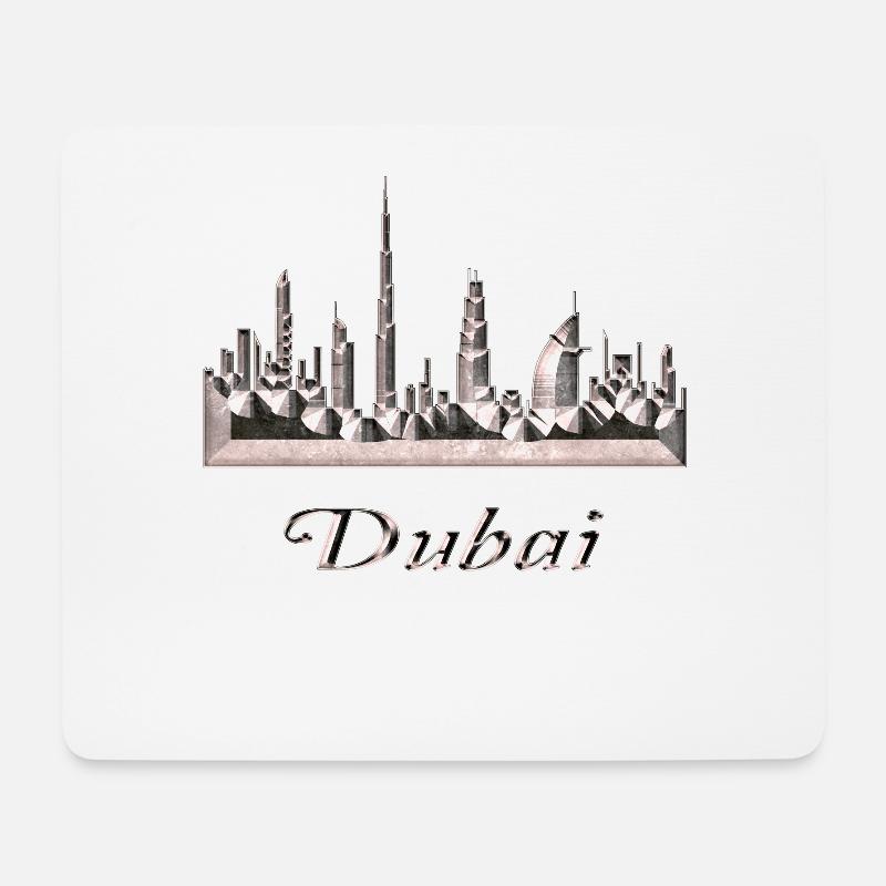 Dubai - Mousepad (Querformat) - Weiß