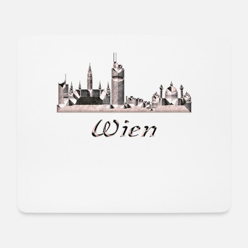 Wien - Mousepad (Querformat) - Weiß