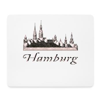 Hambourg - Tapis de souris (format paysage) - blanc - Devant