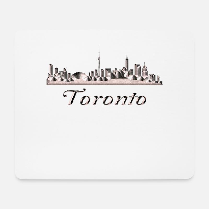 Toronto - Tapis de souris (format paysage) - blanc
