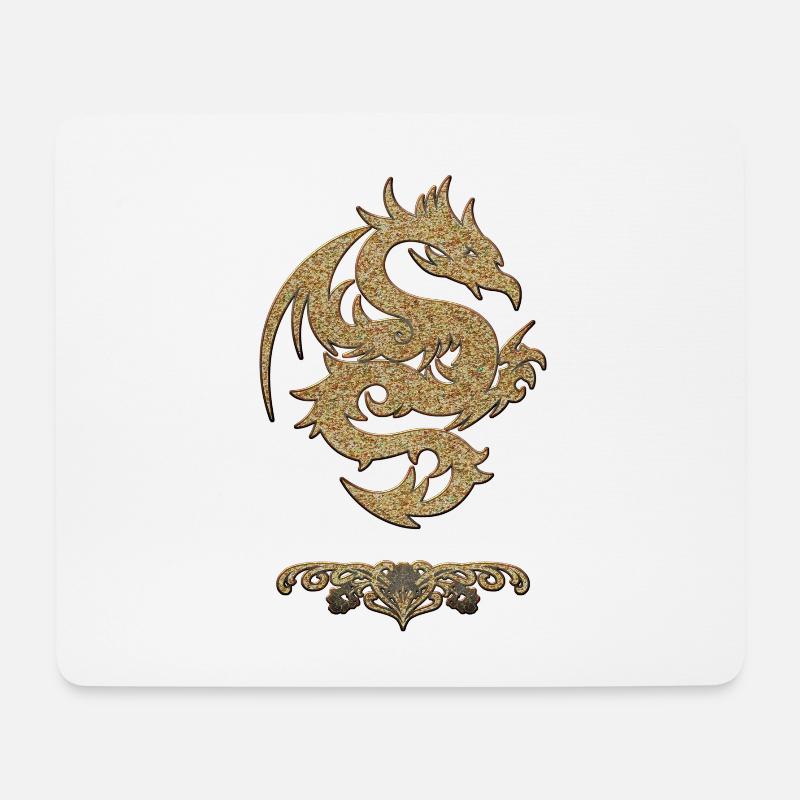 Wonderful Chinese dragon - Mouse Pad (horizontal) - white