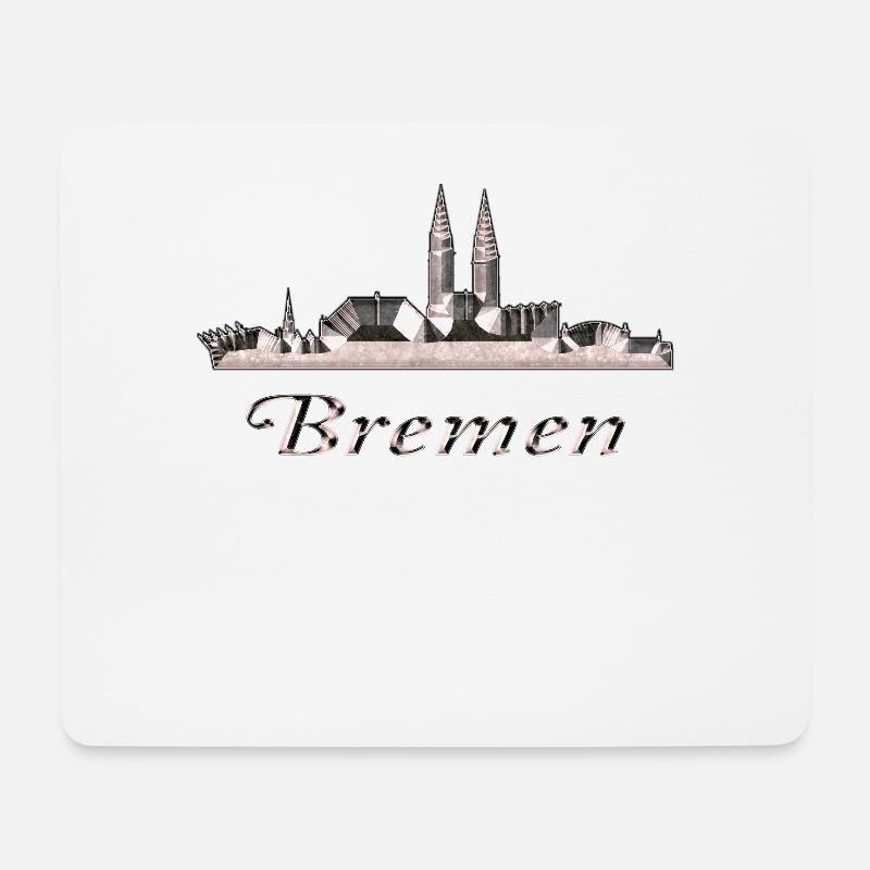 Bremen - Mousepad (Querformat) - Weiß