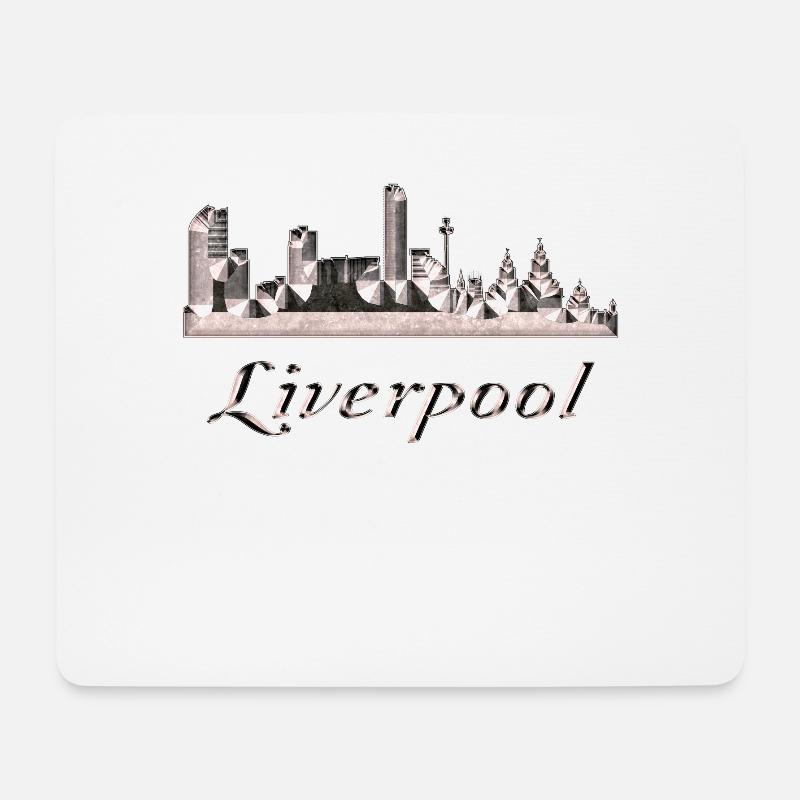 Liverpool - Mousepad (Querformat) - Weiß