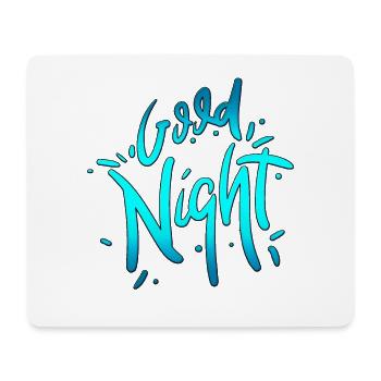 Bonne nuit - Tapis de souris (format paysage) - blanc - Devant