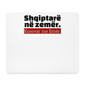 « Texte albanais » - Tapis de souris (format paysage) - blanc - Devant