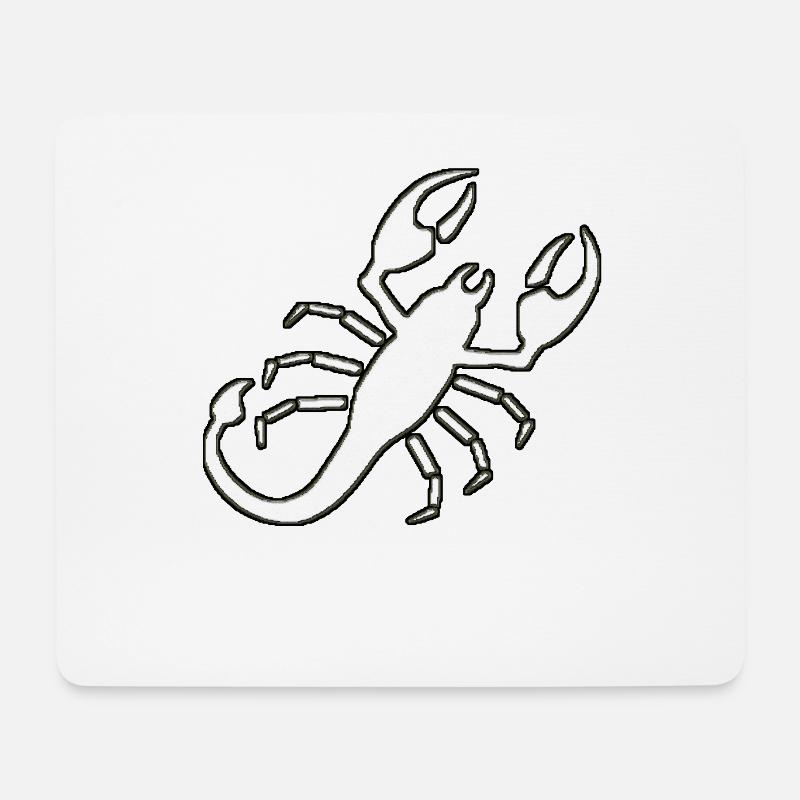 Scorpion - Mouse Pad (horizontal) - white