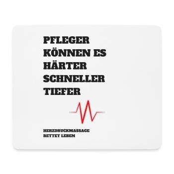 Caregivers can do it harder, faster, deeper - Mouse Pad (horizontal) - white - Front