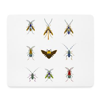 insects mosquitoes bee sting overview fly bug - Mouse Pad (horizontal) - white - Front