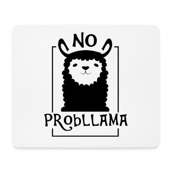 Pas de probllama - Tapis de souris (format paysage) - blanc - Devant
