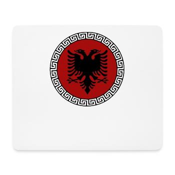 Aigle albanais Drapeau Albanie Drapeau Kosovo - Tapis de souris (format paysage) - blanc - Devant