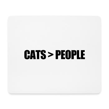 Cat - Mousepad (Querformat) - Weiß - Vorne