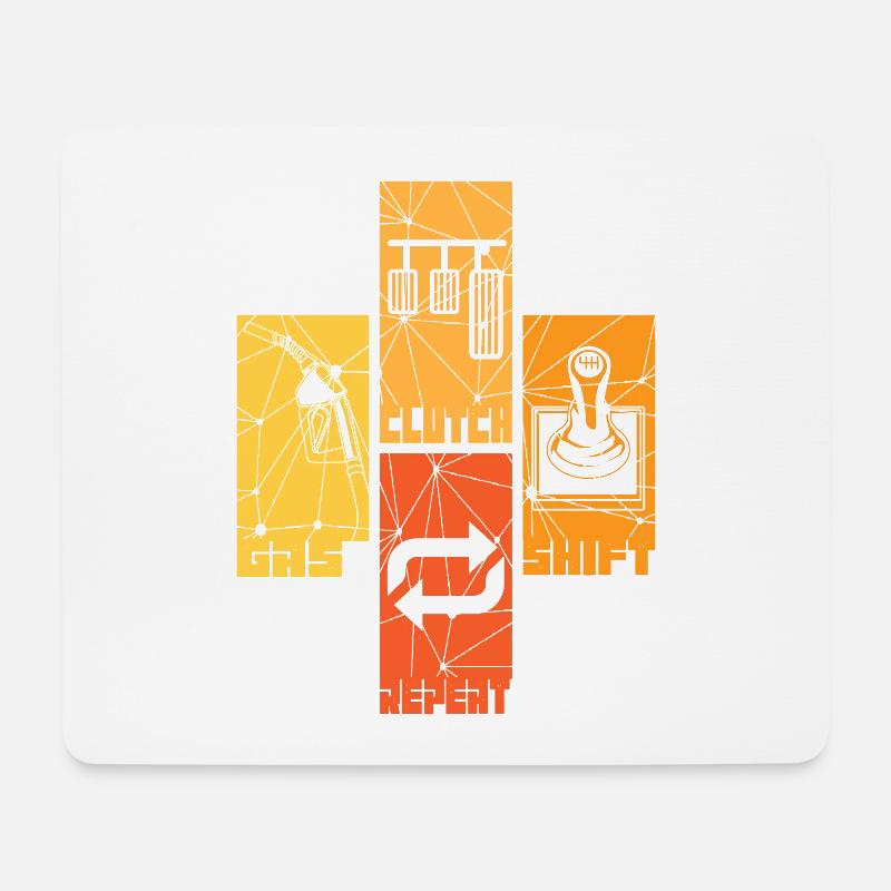 Autos - Mousepad (Querformat) - Weiß