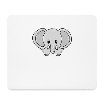 elephant - Mouse Pad (horizontal) - white - Front