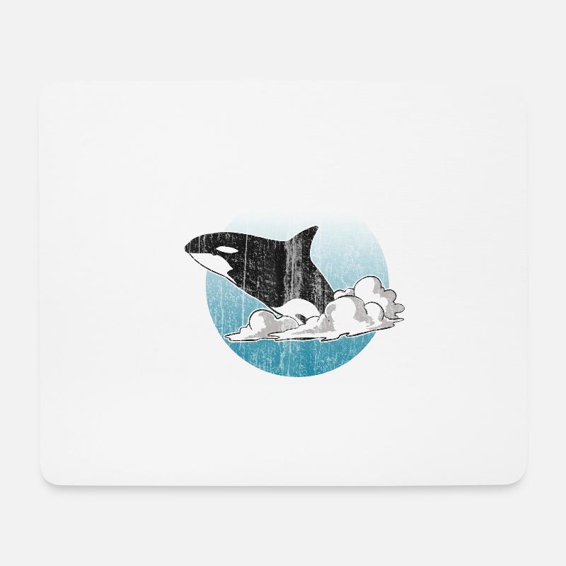 Orca Saying for Animal Welfare - Mouse Pad (horizontal) - white