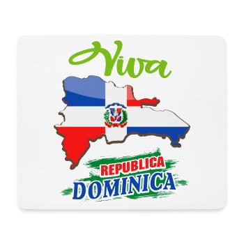 Dominican Republic Flag Design - Mouse Pad (horizontal) - white - Front