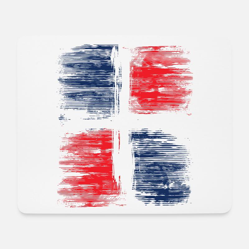 Dominican Republic - Mouse Pad (horizontal) - white