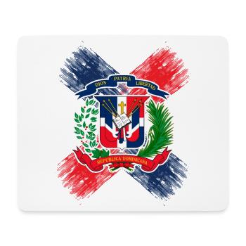 République dominicaine - Tapis de souris (format paysage) - blanc - Devant