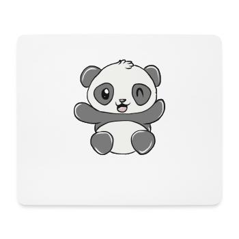 Panda - Mousepad (Querformat) - Weiß - Vorne