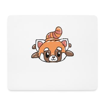 Roter Panda - Mousepad (Querformat) - Weiß - Vorne