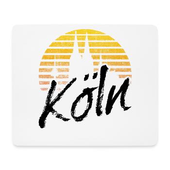 Köln Kölner Skyline Kölner Dom Vintage Geschenk - Mousepad (Querformat) - Weiß - Vorne