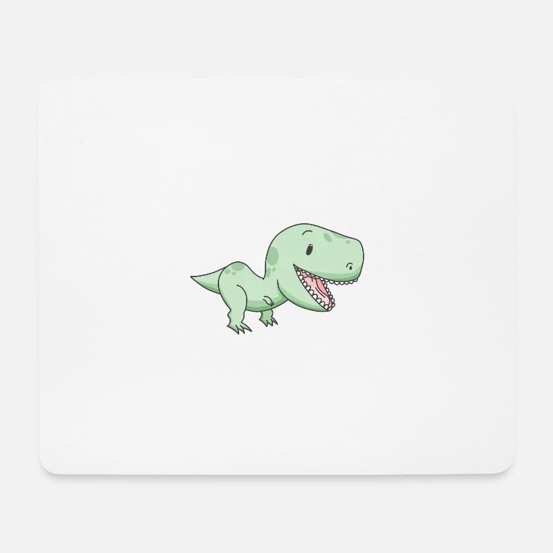 dinosaure - Tapis de souris (format paysage) - blanc