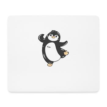 manchot - Tapis de souris (format paysage) - blanc - Devant