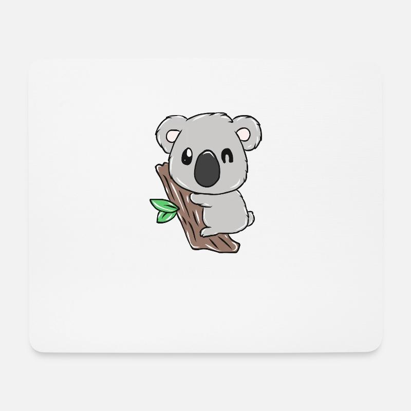 Koala - Mousepad (Querformat) - Weiß