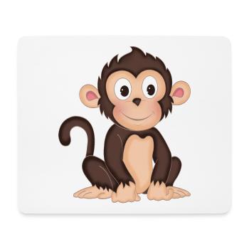 Monkey - cute monkey - design - Mouse Pad (horizontal) - white - Front