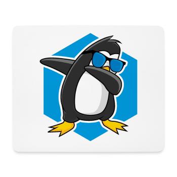 Tanzender Pinguin - Mousepad (Querformat) - Weiß - Vorne