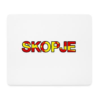 Motif du drapeau de Skopje - Tapis de souris (format paysage) - blanc - Devant