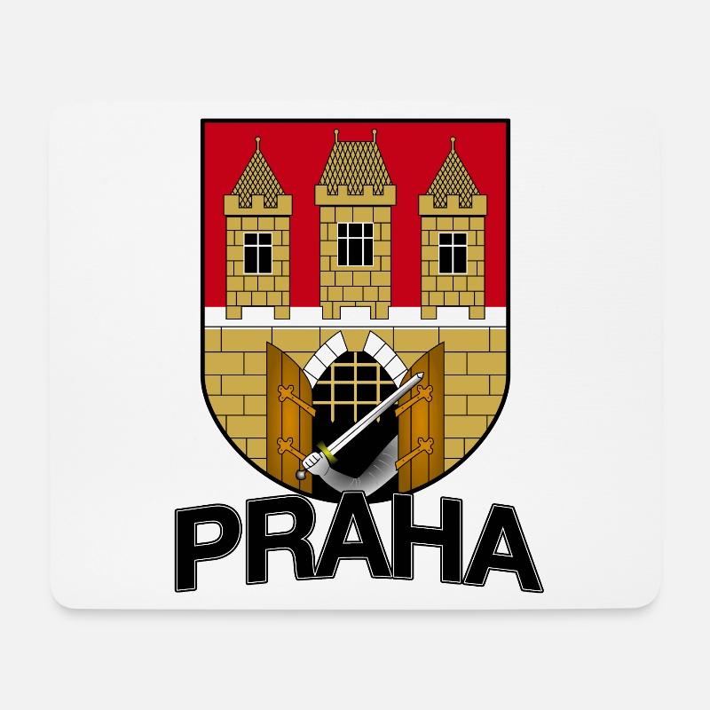 Praha Prag Tschechien - Mousepad (Querformat) - Weiß
