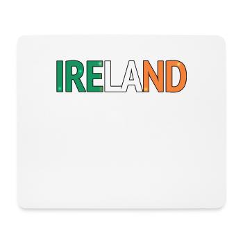 Typographie en blocs de couleur irlandaise - Tapis de souris (format paysage) - blanc - Devant