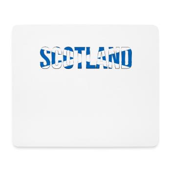 Scotland Lettering Flag - Mouse Pad (horizontal) - white - Front