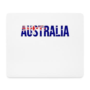 Conception de la police du drapeau australien - Tapis de souris (format paysage) - blanc - Devant