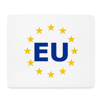 EU symbol in the star ring - Mouse Pad (horizontal) - white - Front