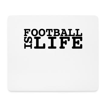 FOOTBALL Design - T-Shirt für Fußballfans - Mousepad (Querformat) - Weiß - Vorne